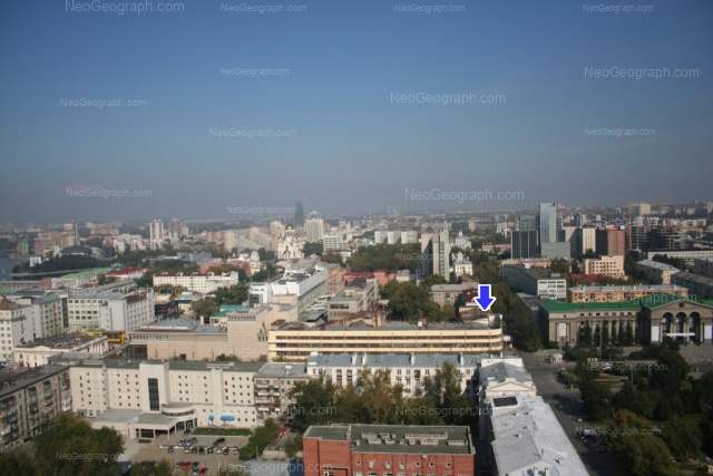 View to Yekaterinburg from bird\'s eye view